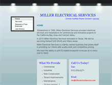 Tablet Screenshot of millerelectricalservices.com